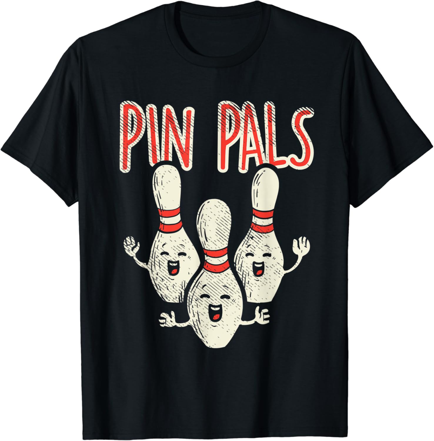 Pin Pals Ten Pin Bowling Bowler TShirt Amazon.co.uk Clothing
